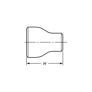 Redutor concêntrico de solda de topo