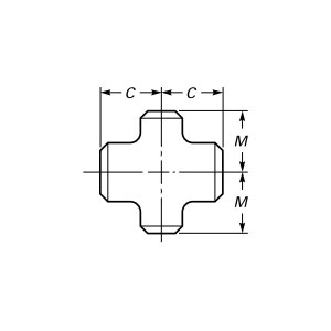 Cruz de solda de topo