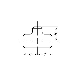 T de redução de solda de topo